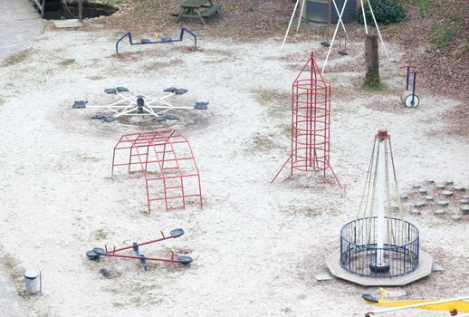 Old playground in the Netherlands - No children playing