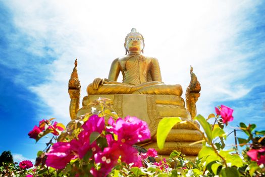 Big Buddha in phuket island.Temple and monastery in Thailand