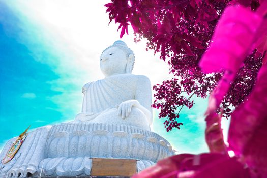 Big Buddha in phuket island.Temple and monastery in Thailand