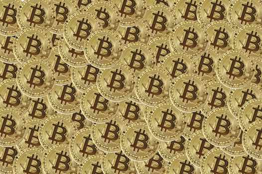 bitcoin electronic money coins background