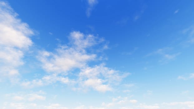 Cloudy blue sky abstract background, blue sky background with tiny clouds, 3d illustration