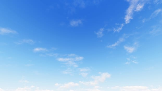 Cloudy blue sky abstract background, blue sky background with tiny clouds, 3d illustration