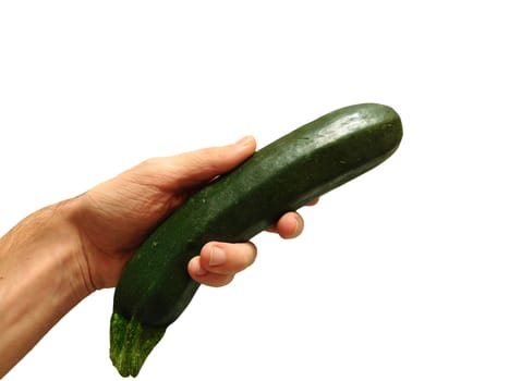zucchini in hand