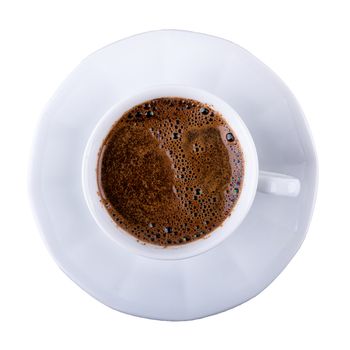 Cup of coffee isolated on a white background