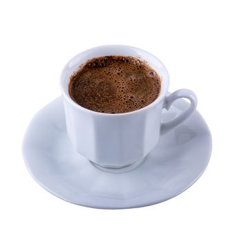 Cup of coffee isolated on a white background