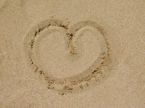 heart in the sand