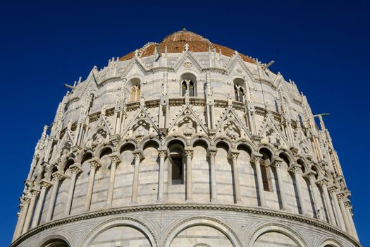 The Pisa Baptistery of St. John at Piazza dei Miracoli