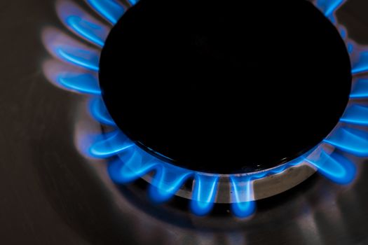 Image of cooker fire representing gas use and consumption.