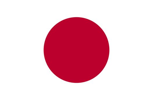 The flag of Japan