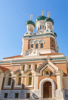 Orthodoxy church in Nice Riviera, Cote d'Azur, France