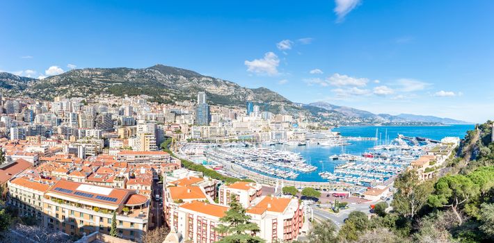 Monaco Monte Carlo harbour french riviera Panorama