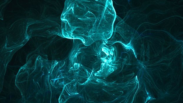 Abstract fractal background 3d rendering animation. Seamless loop.