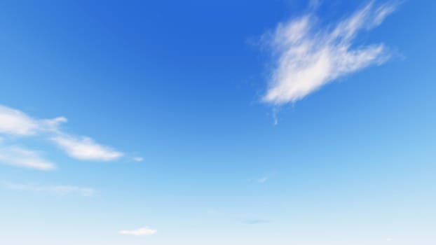 Cloudy blue sky abstract background, blue sky background with tiny clouds, 3d illustration