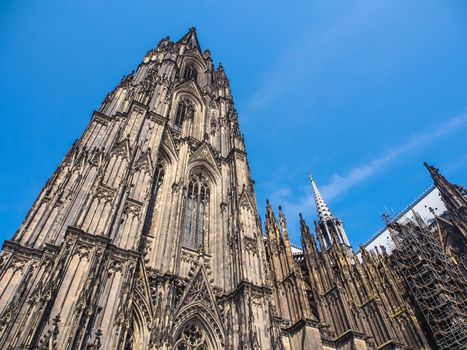 Cologne Cathedral, monument of German Catholicism and Gothic architecture in Cologne, Germany.