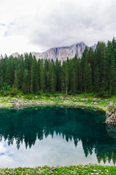 landscape the wild nature lake Misurina in the Alps