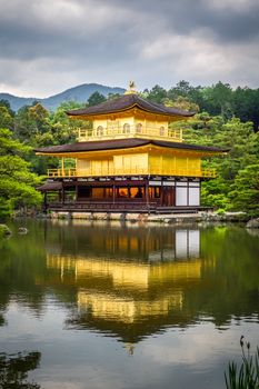Kinkaku-ji golden temple pavilion in Kyoto, Japan