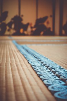 shoren-in temple interior detail in Kyoto, Japan