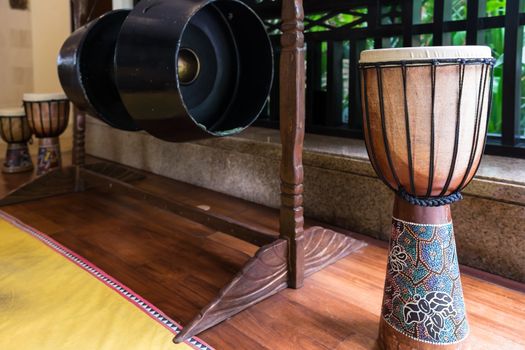 Tradition gong or drum used by indigenous population of Borneo called Kadazan and Dusun.