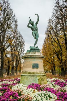 Statue in the Jardin du Luxembourg in Paris in France