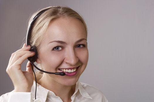 Call center operator. Customer support. Help desk.