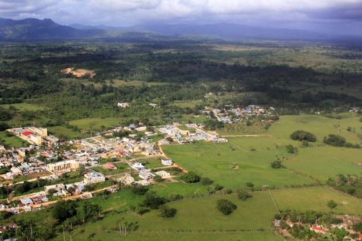 Aerial view of the Village in the Dominican Republic