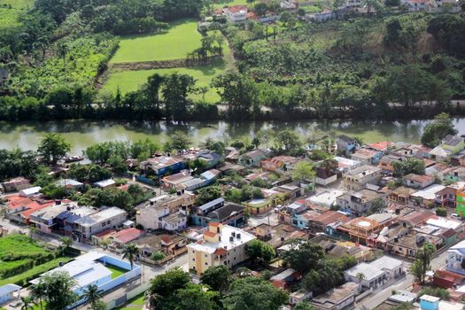 Chavon River. It flows through the territory of the province of La Romana and flows into the Caribbean Sea.