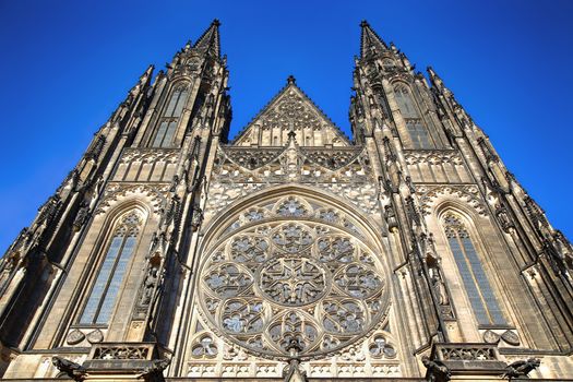 St. Vitus Cathedral in Prague Castle in Prague, Czech Republic
