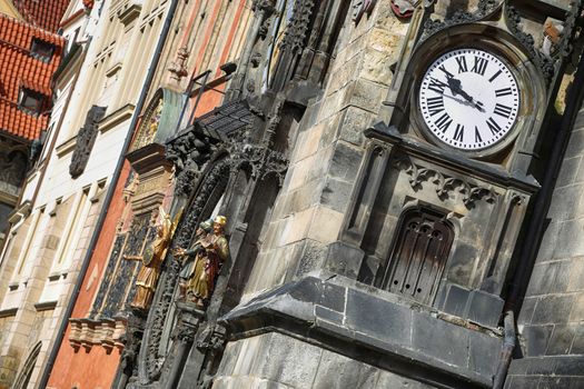 The Prague old City Hall and Astronomical clock Orloj at Old Town Square in Prague, Czech Republic