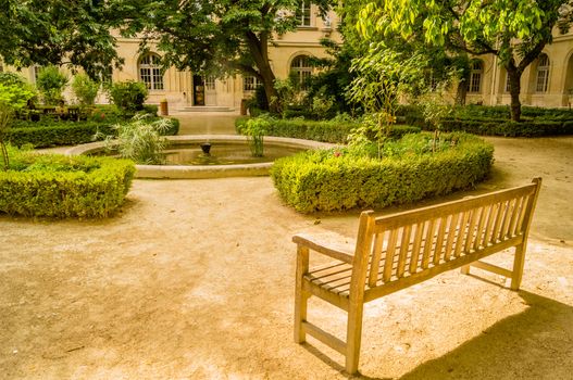 Ecole normale superieure de Paris garden and courtyard