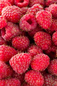 Fresh fruits raspberries background, sweet and juicy desert