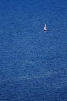 sailing boat cruise in the greek sea 