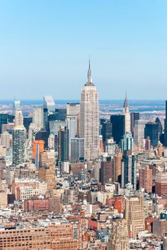 aerial view of new york city