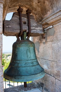 old traditional bell of a church in greece