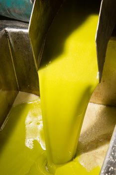 Olive oil poor fall out an modern oil mill