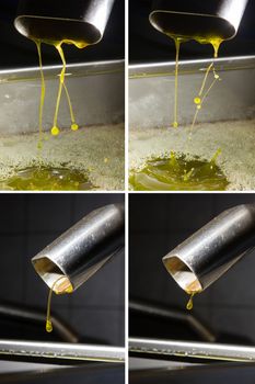 Olive oil poor fall out an modern oil mill