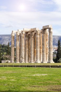 ruins of an ancient greek temple in Athens