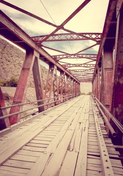 Old bridge in Tilcara Pukara, Argentina