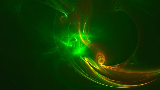 Abstract fractal light background. Digital 3d rendering backdrop. 8K resolution