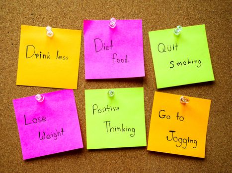 Post it note for healthy in my life