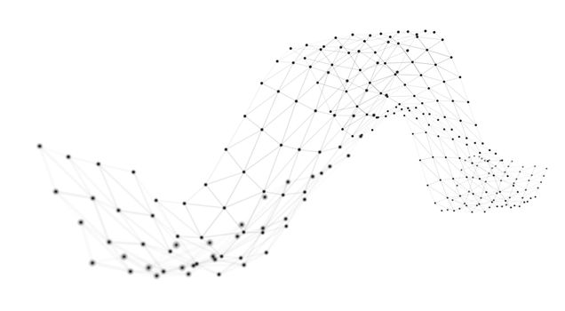 Concept of Network or Internet Communication. 3d illustration. White background