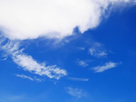 Beautiful blue sky and cloud background