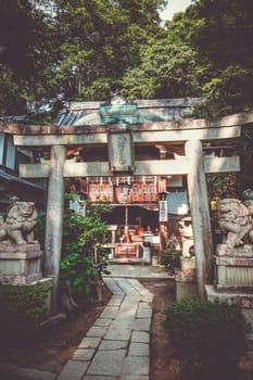 Building in Chion-in temple garden, Kyoto, Japan