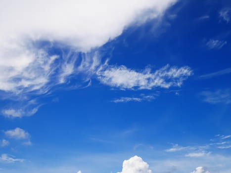 Beautiful blue sky and cloud background