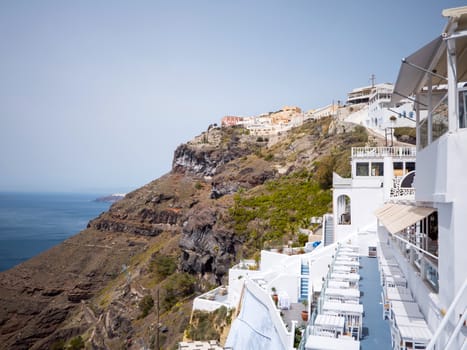 Vew of fira in Santorini island in Cyclades,Greece