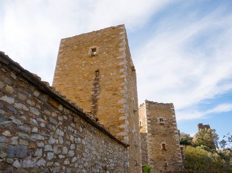 Old house of village Vathia in the Mani region, Peloponnese, Greece