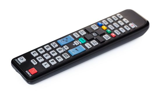 electronic control panel on white isolated background