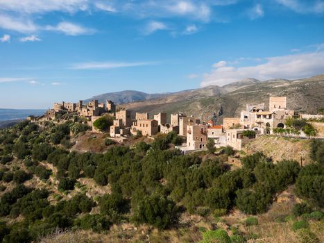 Medieval village Vathia in the Mani region, Peloponnese, Greece