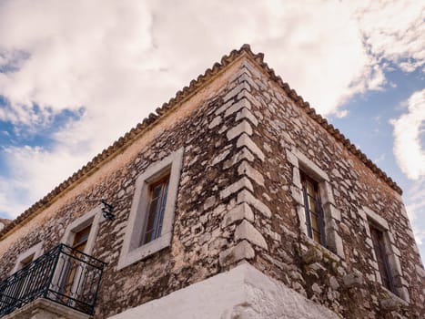 Stone tower house in the traditional village of Aeropolis,
Laconia, Peloponnese, Greece