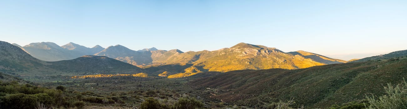 Landscape of Mani region in Laconia Peloponnese,Greece