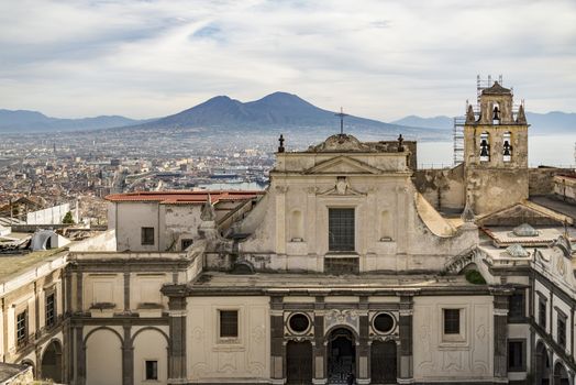 View of the Certosa di San Martino in Naples, Italy